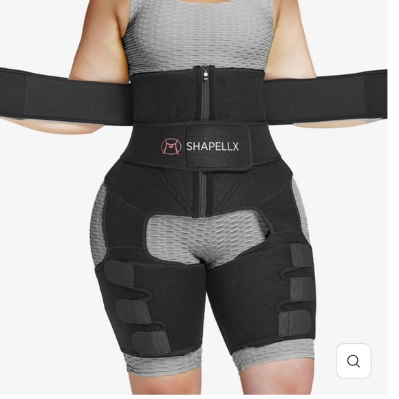 Shapellx Black 3 in 1 Waist & thigh trimmer butt lifter size 3XL EUC - Picture 4 of 11
